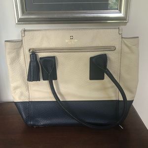 Kate Spade navy and white purse